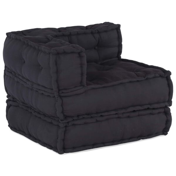 vidaXL Canap&eacute; modulaire 3 pcs Anthracite tissu