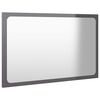 vidaXL Ensemble de meubles de salle de bain 2 pcs Gris brillant