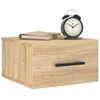 vidaXL Tables de chevet murales 2 pcs ch&ecirc;ne sonoma 35x35x20 cm