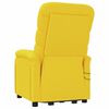 vidaXL Fauteuil de massage Jaune Tissu