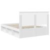 vidaXL Cadre de lit Blanc 140 x 190 cm Bois de pin massif