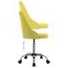 vidaXL Chaises de bureau roulantes lot de 2 Jaune Tissu