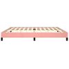 vidaXL Cadre de lit sans matelas rose 200x200 cm velours