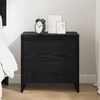 vidaXL Cabinet de chevet Ch&ecirc;ne noir 45 x 34 x 44,5 cm