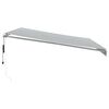 vidaXL Auvent r&eacute;tractable automatique anthracite et blanc 450x350 cm