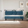 vidaXL T&ecirc;te de lit suspendue Bleu 170 x 55 x 7 cm Velours