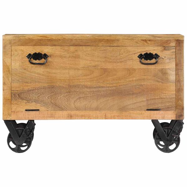 vidaXL Armoire &agrave; chaussures 86x35x55 cm Bois de manguier solide