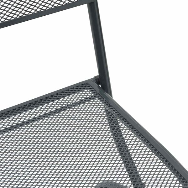 vidaXL Chaises de jardin 2 pcs Anthracite 52,5 x 46 x 82 cm Fer