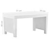 vidaXL Salon de jardin 4 pcs avec coussins Plastique Blanc
