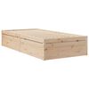 vidaXL Lit avec matelas 100x200 cm bois massif de pin