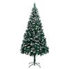 vidaXL Sapin de No&euml;l avec pommes de pin et neige blanche 240 cm