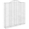 vidaXL Paniers &agrave; gabions arqu&eacute;s 13 pcs 200x30x200/220 cm fer galvanis&eacute;