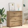 vidaXL Armoire de rangement Ch&ecirc;ne artisanal 80 x 31 x 81 cm