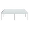 vidaXL Cadre de lit m&eacute;tal sans matelas blanc 120x200 cm