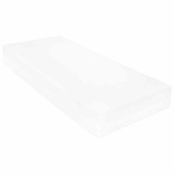 vidaXL Lit d'appoint avec matelas Brun cir&eacute; et blanc 90 x 200 cm