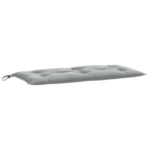 vidaXL Coussin de banc de jardin gris clair m&eacute;lang&eacute; 100x50x7 cm tissu