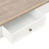 vidaXL Table basse Blanc 100x50x46 cm Bois de Paulownia solide