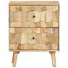 vidaXL Table de chevet 40x30x50 cm Bois de manguier massif