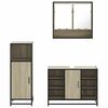 vidaXL Ensemble de meubles de salle de bain 3 pcs ch&ecirc;ne sonoma