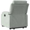 vidaXL Fauteuil inclinable &eacute;lectrique gris clair velours