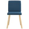 vidaXL Chaises &agrave; manger lot de 4 bleu tissu