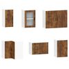 vidaXL Ensemble d'armoires de cuisine 11 pcs Porto bois d'ing&eacute;nierie