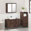 vidaXL Ensemble de meubles de salle de bain 3 pcs Ch&ecirc;ne marron