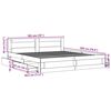 vidaXL Cadre de lit et t&ecirc;te de lit sans matelas sonoma gris 180x200 cm