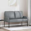 vidaXL Canap&eacute;s avec coussin 110cm Gris clair Contreplaqu&eacute;
