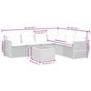 vidaXL Salon de jardin 7 pcs avec coussins noir r&eacute;sine tress&eacute;e