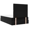 vidaXL Cadre de lit ottoman avec matelas noir 120x200 cm velours