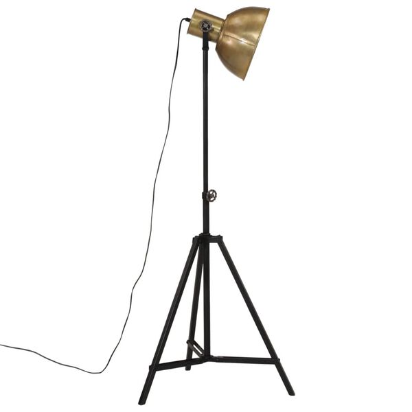 vidaXL Lampadaire 25 W laiton antique 61x61x90/150 cm E27