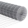 vidaXL Cl&ocirc;ture avec poteau Argent&eacute; 0,4 x 25 m Acier et PVC
