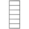 vidaXL Porte coulissante Verre ESG et aluminium 76x205 cm Noir
