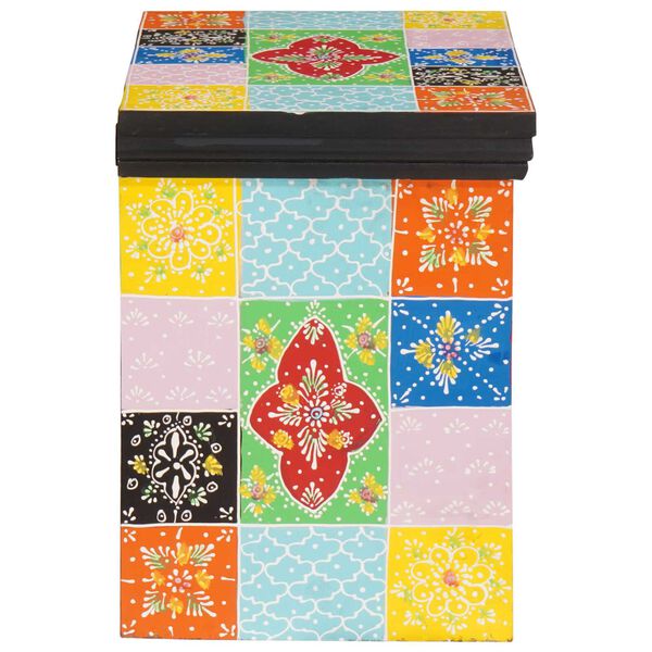 vidaXL Cabinet de chevet avec tiroir Multicolore 40 x 30 x 40 cm