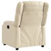 vidaXL Fauteuil inclinable Cr&egrave;me Tissu