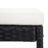 vidaXL Ensemble de bar d'ext&eacute;rieur 9 pcs R&eacute;sine tress&eacute;e et acacia Noir