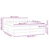 vidaXL Sommier &agrave; lattes de lit et matelas vert fonc&eacute; 200x210cm velours