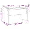 vidaXL Banc d'entr&eacute;e avec coussin Ch&ecirc;ne artisanal 63 x 38 x 40 cm