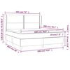 vidaXL Sommier &agrave; lattes de lit avec matelas Noir 180x200 cm Tissu