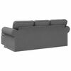 vidaXL Canap&eacute; Gris fonc&eacute;