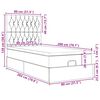 vidaXL Cadre de lit ottoman avec matelas rose 80x200 cm velours