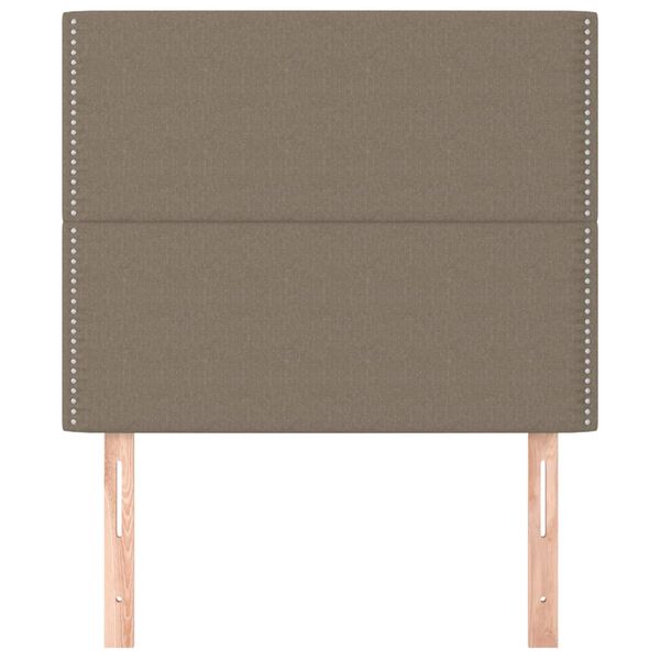 vidaXL T&ecirc;te de lit Taupe 90x5x118/128 cm Tissu