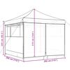 vidaXL Tente de f&ecirc;te Beige 292 x 292 x 315 cm Tissu Oxford