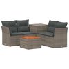 vidaXL Ensemble de Canap&eacute;s 6 pc Gris et Gris fonc&eacute;