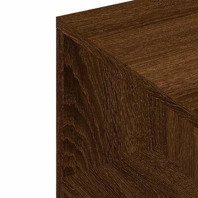 vidaXL Meuble TV chêne marron 102x34,5x43 cm bois d'ingénierie