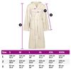 vidaXL Peignoir KINN Cr&egrave;me L Coton