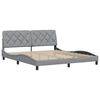 vidaXL Cadre de lit sans matelas gris clair 180x200 cm tissu