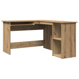 vidaXL Bureau d'angle ch&ecirc;ne artisanal 120x140x75 cm bois d'ing&eacute;nierie