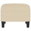 vidaXL Repose-pied Cr&egrave;me 60x50x41 cm Tissu
